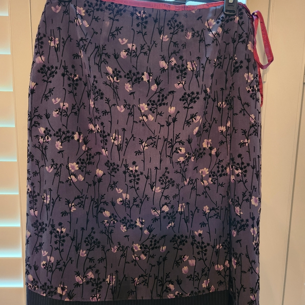 Floral Wrap Skirt